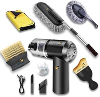 SHAYONAM 6 PCS - 3in1 Car Vacuum Microfiber Car Duster Kit|Interior & Exterior Car Cleaning Detailing Tool|Scratch & Lint Free, Pollen Removing|Extendable Long Handle Duster(6 - Item)../*- - view 1