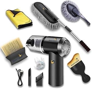 SHAYONAM 6 PCS - 3in1 Car Vacuum Microfiber Car Duster Kit|Interior & Exterior Car Cleaning Detailing Tool|Scratch & Lint Free, Pollen Removing|Extendable Long Handle Duster(6 pcs)/*-. - view 1