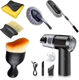 6 PCS - 3in1 Car Vacuum Microfiber Car Duster Kit|Interior & Exterior Car Cleaning Detailing Tool|Scratch & Lint Free, Pollen Removing|Extendable Long Car Duster (6 PC CAR Combo) - view 1